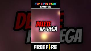 Free Fire Top 3 Fadu Emote 😱❓ freefire shorts [upl. by Ulrike780]