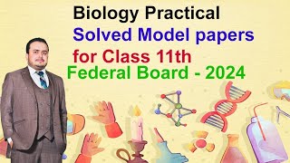 Biology Practical Solved Model Paper Federal board First Year Practical Based Assessment 2024SLO [upl. by Rehptsirhc732]