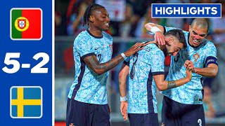 🔴Portugal vs Sweden HIGHLIGHTS 5–2 Bruno Fernandes goal and assist [upl. by Mccreary675]