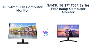 🖥️ HP 24mh vs Samsung 27quot T35F Which Monitor is Better 🔥 Price Comparison [upl. by Haonam]