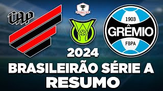 ATHLETICOPR 0 x 2 GRÊMIO AO VIVO  BRASILEIRÃO SÉRIE A 2024  21ª RODADA  NARRAÇÃO [upl. by Pelaga]