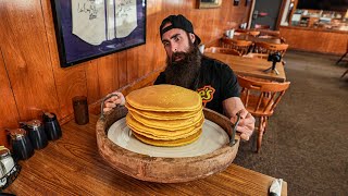 BEATEN ONLY 3 TIMES IN 14 YEARS  OL SOUTHS 10LB PANCAKE CHALLENGE  BeardMeatsFood [upl. by Yaron17]