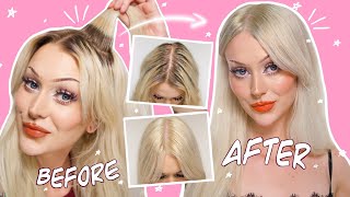 THE BEST WAY TO BLEACH YOUR ROOTS AT HOME without breakage and minimal damage 😌 [upl. by Htinnek]