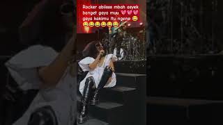 GAYA ATIC CB ROCKER BANGET ♥️ trending concert reaction live lirics music song shorts rock [upl. by Nylirehc]