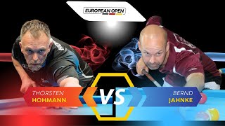 THORSTEN HOHMANN VS BERND JAHNKE  EUROPEAN OPEN 2023 billiards nineball 9ballpool highlights [upl. by Ahsilra]