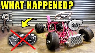 BLOWN 125cc TURBO Motor TEARDOWN Go Kart  Part 9 [upl. by Eednus]