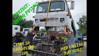 HOT ROD HAULER PT2 COE GETS A NEW FRAME NEW AXLES NEW ENGINE AND NEW TRANS [upl. by Neiviv]