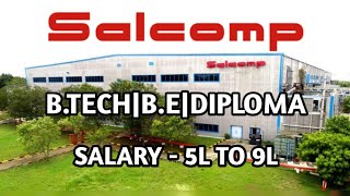 Salcomp Manufacturing India job in Chennai BEBTECH DIPLOMA jobs openings in Chennai 2021 [upl. by Rehpotsihrc893]