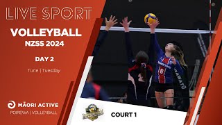 NZ Secondary School Volleyball Championships 2024  Day 2  Court 1 [upl. by Cassilda]