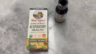 USDA Organic Respiratory Health Liquid Drops with Mullein Leaf Review [upl. by Cari371]