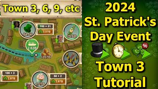 Forge of Empires 2024 St Patricks Day Event  Town 3 StepByStep Tutorial How to Use Boosters [upl. by Jannery]