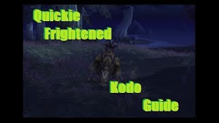 Quickie Frightened Kodo Mount Guide New Rare Spawn in 81 Darkshore [upl. by Mariand]