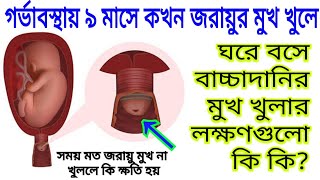 ৯ মাসে জরায়ুর মুখ কখন খুলে ঘরে বসে বুঝবেন কিভাবে বাচ্চাদানির মুখ খুলেছে Cervix Opening Baby Drop [upl. by Celene]