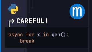 Watch out for this async generator cleanup pitfall in Python [upl. by Tonkin]