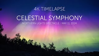 Celestial Symphony  Timelapse of G5 Solar Storm May 11th 2024 [upl. by Asia715]