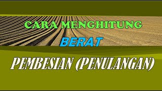 Cara Menghitung Berat Pembesian Penulangan pada Konstruksi Beton Bertulang [upl. by Eelarak]