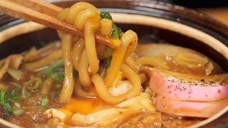 Miso Nikomi Udon Recipe Udon Noodles Simmered in Miso Broth with Chicken  Cooking with Dog [upl. by Flemings]