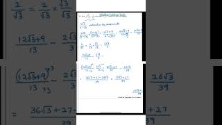 Surds question gcsemaths maths mathsrevision gcse surds rationalise [upl. by Amat]