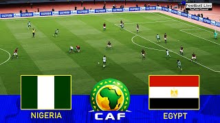 NIGERIA vs EGYPT  AFRICA CUP of NATIONS 2022  Full Match HD Goals AFCON Salah v Nigeria  PES 2021 [upl. by Ahsinar]