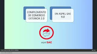 COMPLEMENTO DE COMERCIO EXTERIOR 20 EN ASPELSAE 90 [upl. by Asilet]