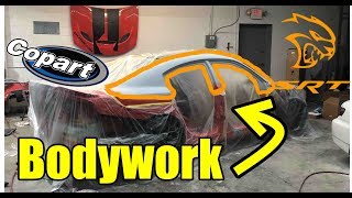 Rebuilding my wrecked charger hellcat part 8 [upl. by Huntington]