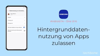 Hintergrunddatennutzung von Apps zulassen oder einschränken  Samsung Android 14  One UI 6 [upl. by Havener448]