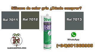 Silicona neutra gris RAL 70117012 y 7013 ¿Dónde comprar📌 [upl. by Aneras]