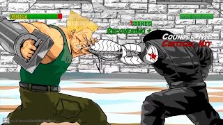 Guile vs Winter Soldier vs Crossboneswith healthbars [upl. by Pfeifer]