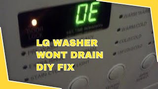 ✨LG WASHER DOESN’T DRAIN  EASY FIX  DIY AND SAVE  ✨ [upl. by Emee814]