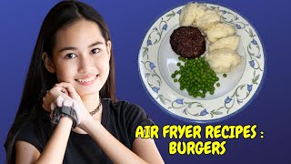 HOW TO COOK BURGERS IN AN AIR FRYER A DELICIOUS MEAL IN 18 MINUTES [upl. by Riebling168]