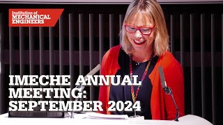 IMechE Annual Meeting September 2024 [upl. by Ryder]