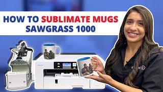 How To Sublimate Mugs  Sawgrass 1000 [upl. by Orihakat372]