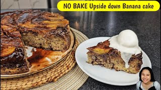 NO BAKE Upside Down Banana Cake [upl. by Willard]