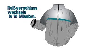 Reißverschluss in eine Lederjacke wechseln Tipps und Tricks [upl. by Fleeman]