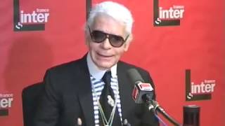 Karl Lagerfeld  quotJe peux observer sans être trop observéquot [upl. by Ennoirb9]