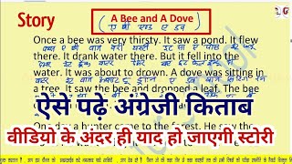 A Bee and A Dove story  English Story  A Dove and A Bee  Angreji kitab kaise padhe [upl. by Gill]