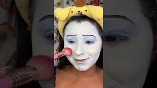 MAQUILLAJE DE PAYASITO TRISTE DE PORCELANA🎪🥺 Día 23 de 31 de Halloween porcelain clown [upl. by Ayek]