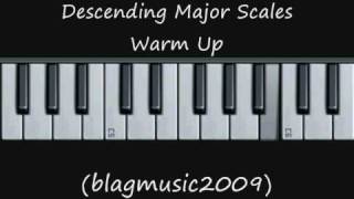 Descending Major Scales Warm Up Exercise Opera Style [upl. by Lorrayne46]