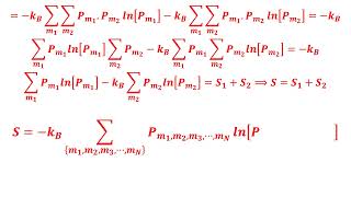 Physique Statistique Additivité de l’entropie [upl. by Garrot]