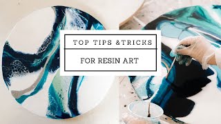 Top tips and tricks to create RESIN ART for beginners [upl. by Idell]