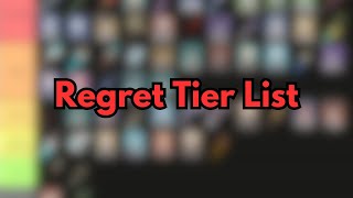 My Regret Tier List  Genshin Impact 51 [upl. by Eeneg809]