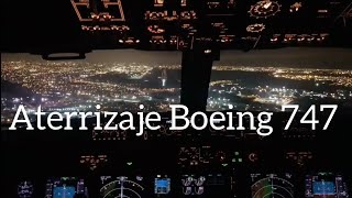 Aterrizajes de aviones desde la cabina boeing 747 [upl. by Moll]