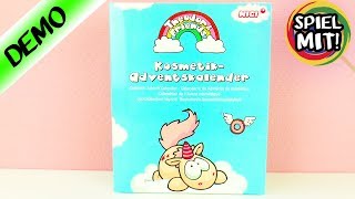 Adventskalender EINHORN SCHMINKE  Wir öffnen alle 24 Türchen Kosmetik Kalender von Nici für Kinder [upl. by Fleur]