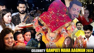 UNCUT  Celebrity Ganpati Maha Aagman 2024  Sambhavna SethBharti With GollaArjun BijlaniSharad [upl. by Gustavo125]