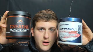 ASMR What i take Before Workouts 🏋️‍♂️ Pre workout Creatine 💪  Protein shake amp Many more [upl. by Llertrac]