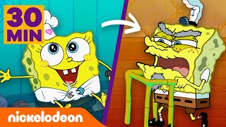 SpongeBob  Od malucha do dorosłego  30 minut scen z życia SpongeBoba  Nickelodeon Polska [upl. by Nnair]