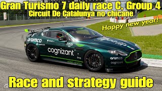 Gran Turismo 7 daily race C race and strategy guideCatalunya no chicaneGroup 4 [upl. by Haynes]