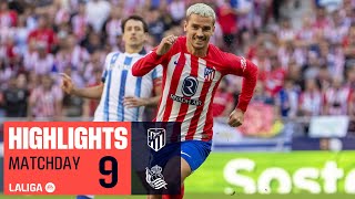 Resumen de Atlético de Madrid vs Real Sociedad 21 [upl. by Nylsaj]