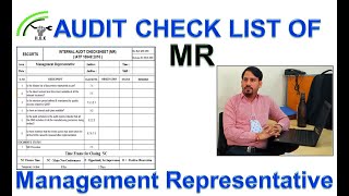 Audit Check list of MR as per IATF Internal audit check sheet for MR [upl. by Nosimaj]