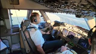 BOEING 747START Cockpit procedures and TAKEOFF  longest TAXI CLEARANCE read back [upl. by Ahsilram66]